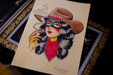Bandit Belle A4 Print