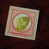 Gold Native American Chief Enamel Pin