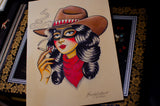 Bandit Belle A4 Print