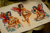Tigerflies A3 Print
