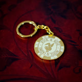 Bunny Poker Chip Metal Keychain