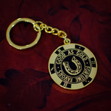 Horseshoe Poker Chip Metal Keychain