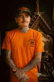 Orange Skull T-Shirt