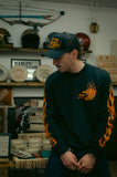 Rock And Rose Motel Long Sleeve Flaming Eagle T-Shirt