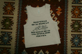 Rock And Rose Motel "Good Girls" Cropped Bone Vest