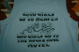 Rock And Rose Motel "Good Girls" Cropped Powder Blue Vest
