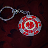 Devil Poker Chip Metal Keychain