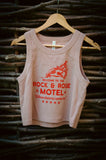 Rock And Rose Motel "Where Dreams Come True" Cropped Pink Vest