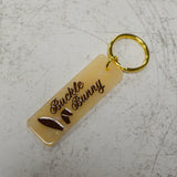 Buckle Bunny Gold Keychain