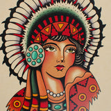 Traditional American Iowa Art Print Close Up Front View
